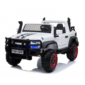 MEGA DZIP 4X4, MIĘKKIE KOŁA EVA, MIĘKKIE SIEDZENIE, PANEL, FULL OPCJA 2x12V /YSA026