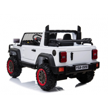 MEGA DZIP 4X4, MIĘKKIE KOŁA EVA, MIĘKKIE SIEDZENIE, PANEL, FULL OPCJA 2x12V /YSA026