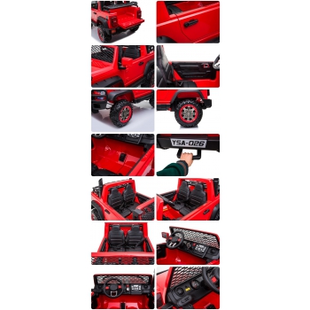 MEGA DZIP 4X4, MIĘKKIE KOŁA EVA, MIĘKKIE SIEDZENIE, PANEL, FULL OPCJA /YSA026