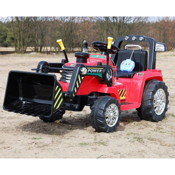 NAJMOCNIEJSZY TRAKTOR Z ŁYŻKĄ  I PILOTEM 12V  DWIE PRĘDKOŚCI/1005A