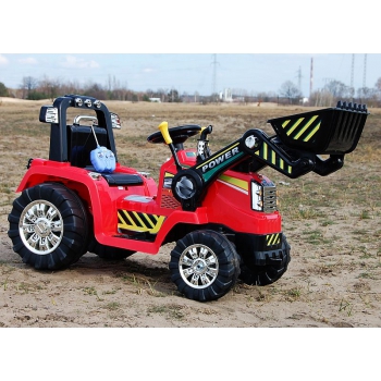 NAJMOCNIEJSZY TRAKTOR Z ŁYŻKĄ  I PILOTEM 12V  DWIE PRĘDKOŚCI/1005A