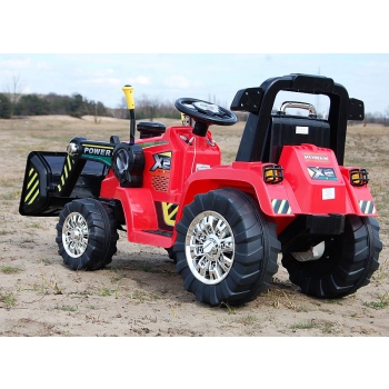 NAJMOCNIEJSZY TRAKTOR Z ŁYŻKĄ  I PILOTEM 12V  DWIE PRĘDKOŚCI/1005A