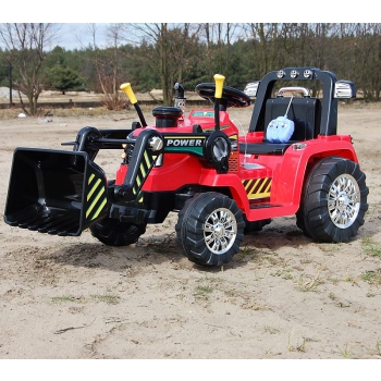 NAJMOCNIEJSZY TRAKTOR Z ŁYŻKĄ  I PILOTEM 12V  DWIE PRĘDKOŚCI/1005A