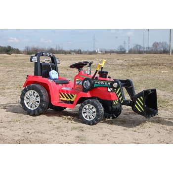 NAJMOCNIEJSZY TRAKTOR Z ŁYŻKĄ  I PILOTEM 12V  DWIE PRĘDKOŚCI/1005A