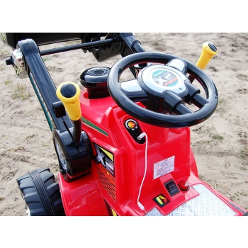 NAJMOCNIEJSZY TRAKTOR Z ŁYŻKĄ  I PILOTEM 12V  DWIE PRĘDKOŚCI/1005A