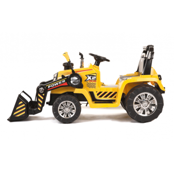 NAJMOCNIEJSZY TRAKTOR Z ŁYŻKĄ  I PILOTEM 12V  TRZY PRĘDKOŚCI/1005A